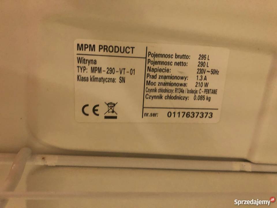 Witryna chłodnicza MPM PRODUCT 290VT01 Gastronomia Mysłowice