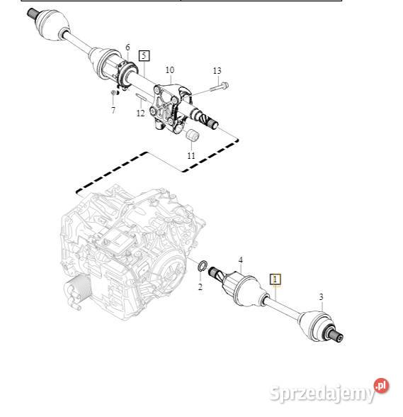 VOLVO V60 S60 S80 V70 półoś lewa przednia OE Gadgety motoryzacyjne Bielany Wrocławskie