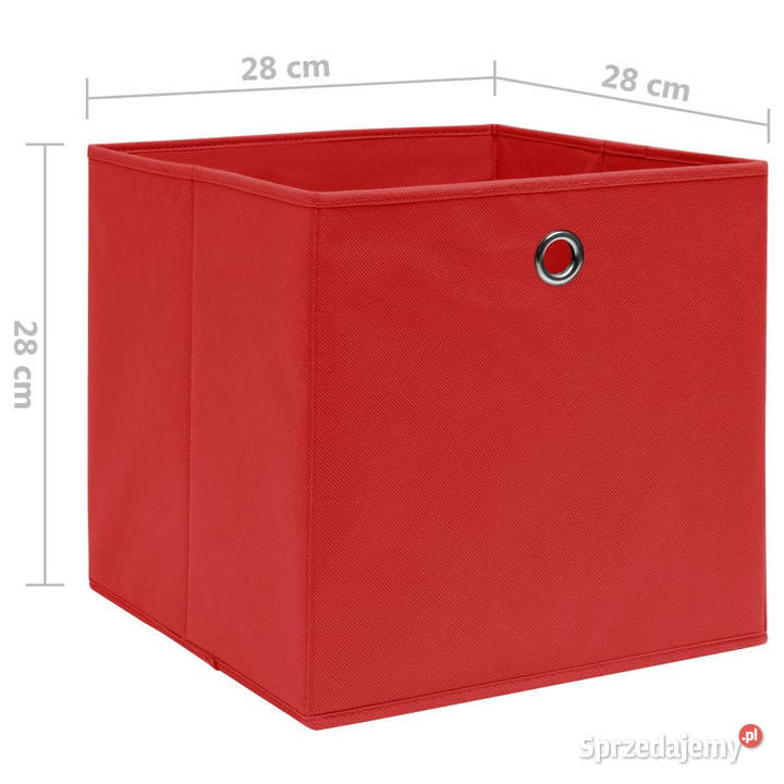 Pudełka z włókniny 10 28x28x28 czerwone WM325221 Pozostałe Warszawa sprzedam