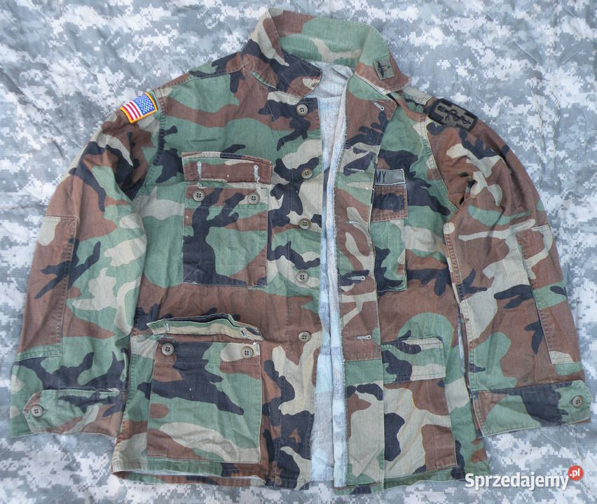 Bluza BDU woodland medium short NYCO obszyta Wrocław