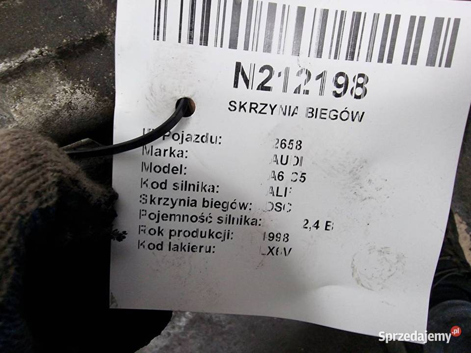 SKRZYNIA BIEGÓW AUDI A6 C5 FXR