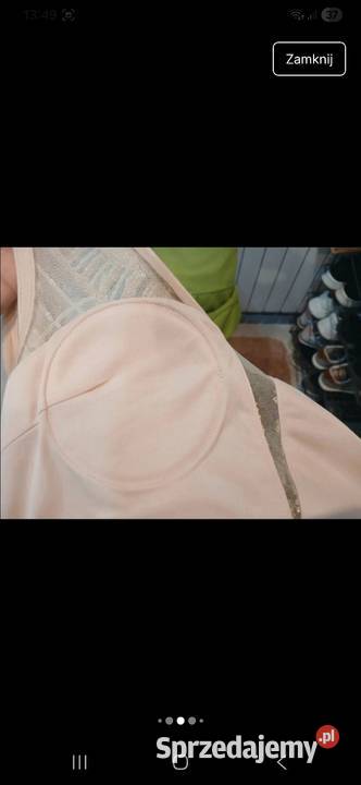 Długa piękna sukienka cekiny złoto M małopolskie Kraków sprzedam