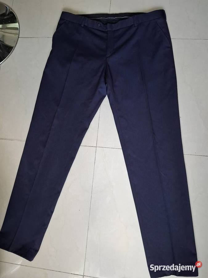 Garnitur męski Dino Salvani 182 granatowy niebieski Kraków