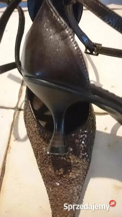 Brązowe z cekinami na bal Sylwestra imprezę 3839 Kraków