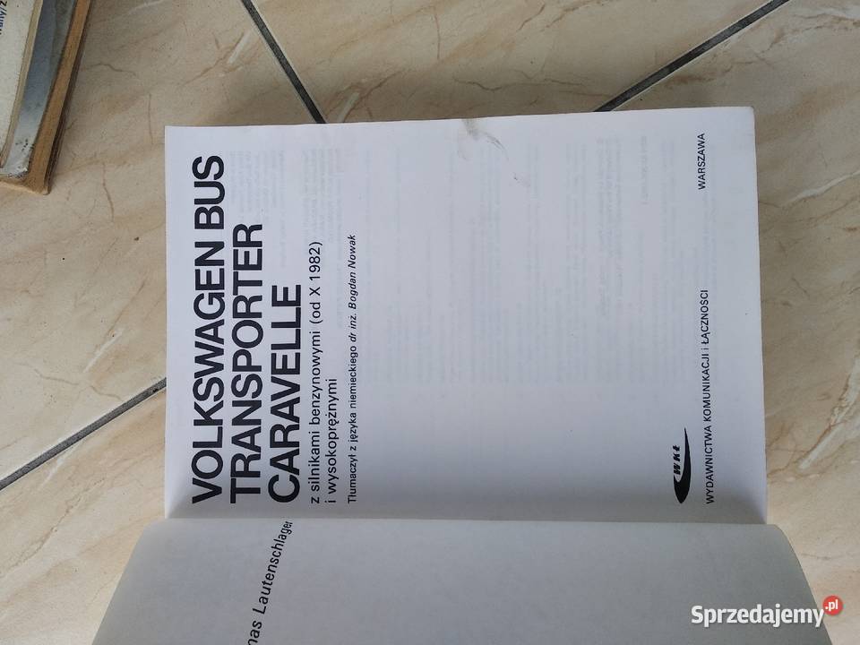 Volkswagen książka napraw budowa samochodu łódzkie Zgierz sprzedam