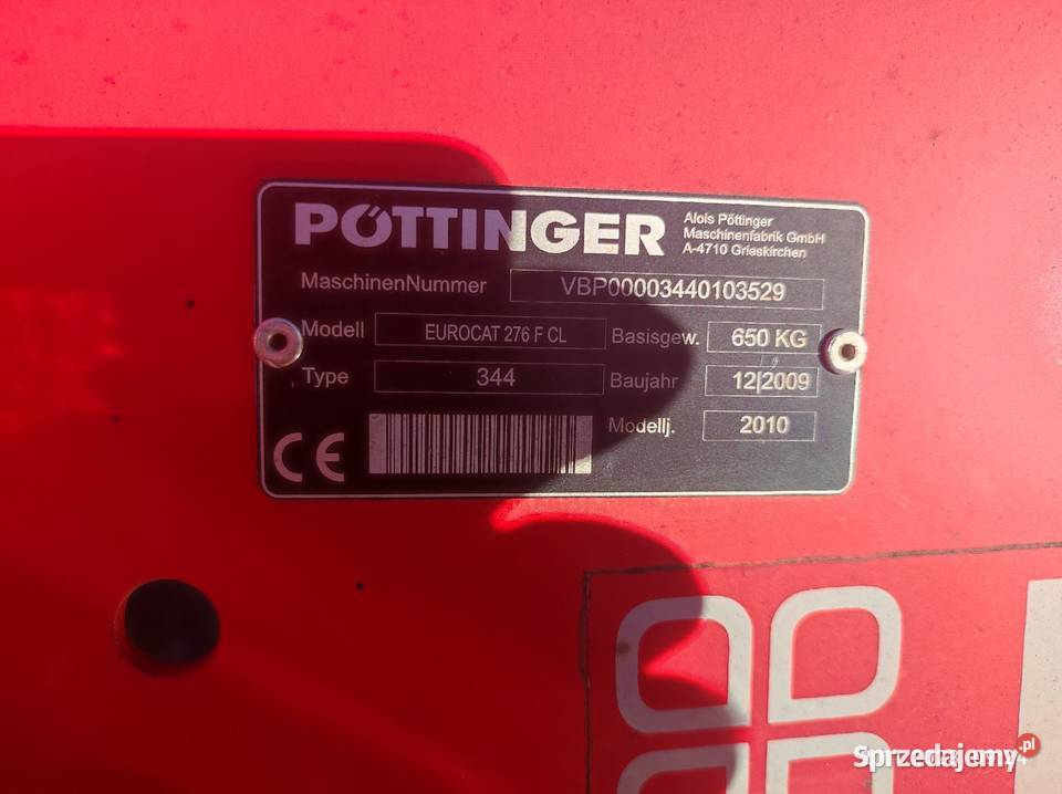 Kosiarka rotacyjna Pottinger 27m Chełm