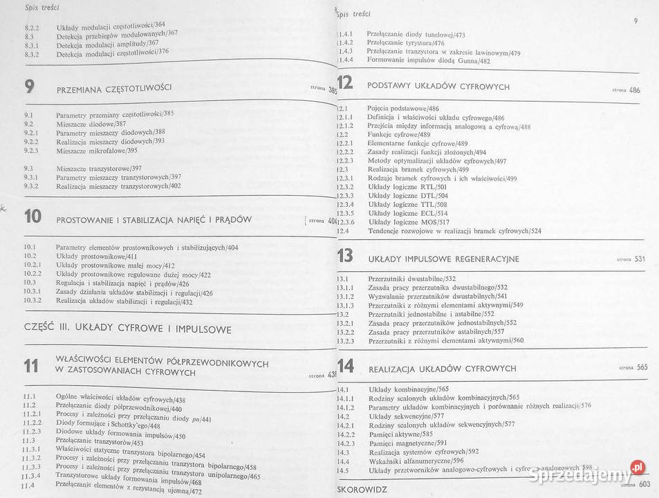 T Filipkowski Układy elektroniczne analogowe Warszawa