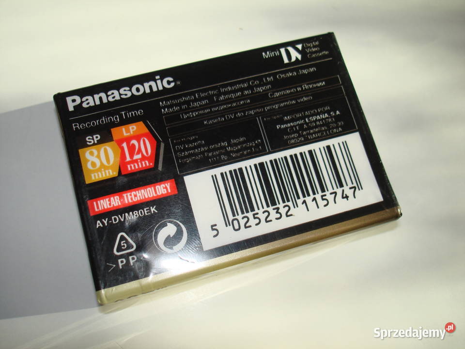 Panasonic kaseta MiniDv 120 DVC Linear Plus Nowa Elektronika Poznań sprzedam