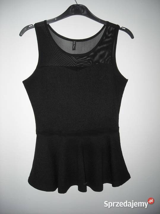 Czarna bluzka baskinka s Lubartów sprzedam