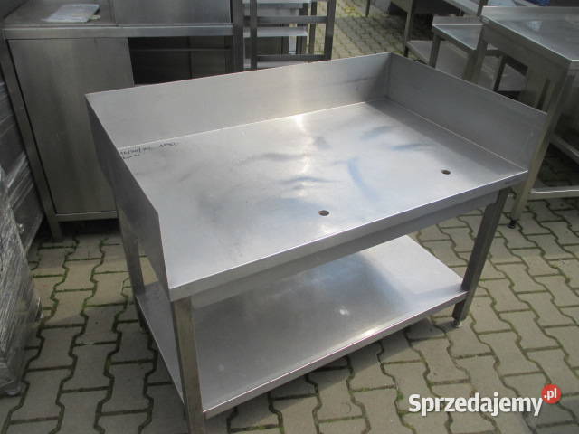 STÓŁ GASTRONOMICZNY Z PÓŁKĄ I RANTEM z 3 stron Ostrów Wielkopolski