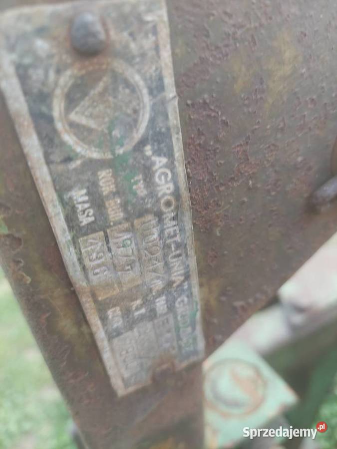 Pług 2 skibowy Unia grudziądz Blizne