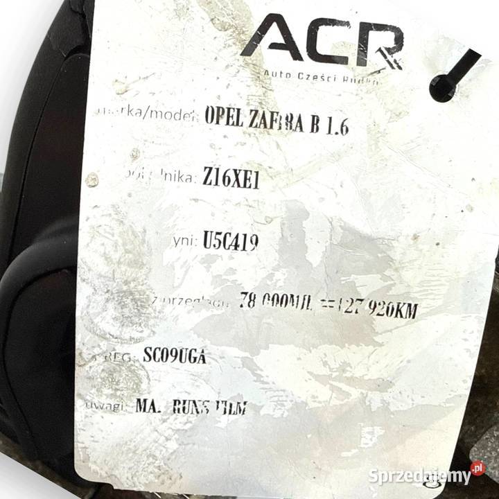 SILNIK Z16XE1 Opel Astra G H Meriva A Vectra C Chełm