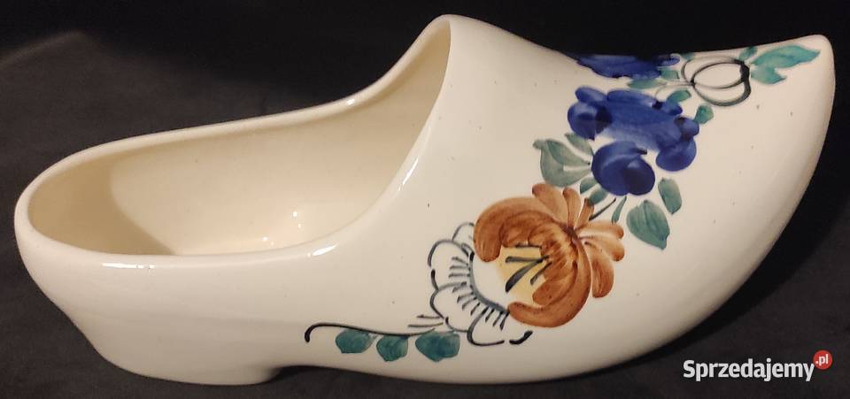 Unikat Fajans styl Włocławek but duży 265 Porcelana i szkło mazowieckie Warszawa sprzedam