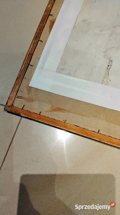 Stara Litogragrafia Obraz w Starej Drewnianej Nowa Sól