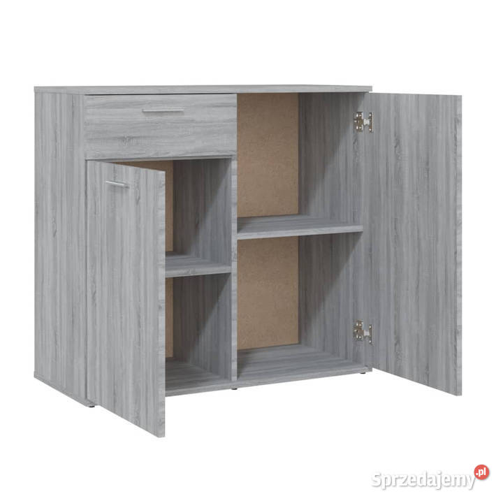 Komoda szary dąb sonoma 80x36x75 WM815490 mazowieckie Warszawa