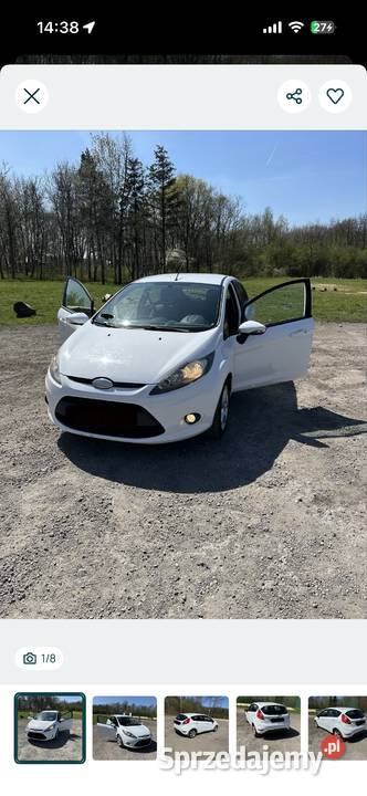 Ford Fiesta 12 benzyna śląskie Zawiercie