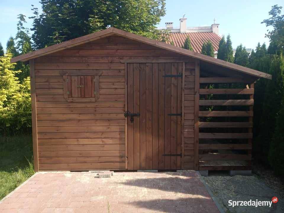 Domek ogrodowy narzędziowy 3x3 z drewutnią 1m dolnośląskie sprzedam
