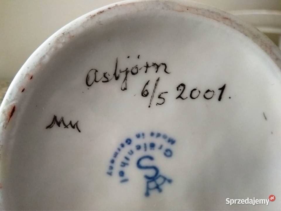 Porcelana figurka pilkarza Chorzów