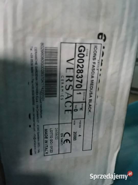 Versace Icons Fascia Medusa Black 20x60 ora Poskwitów