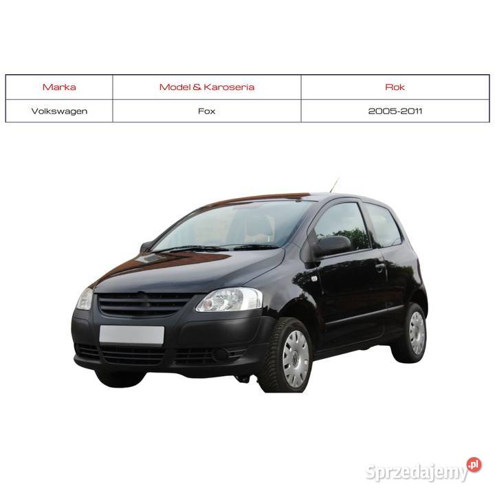 VW FOX HATCHBACK 5Z1 5Z3 5Z4 LUSTERKO CZARNE Lusterka zewnętrzne Części samochodowe mazowieckie Sokołów