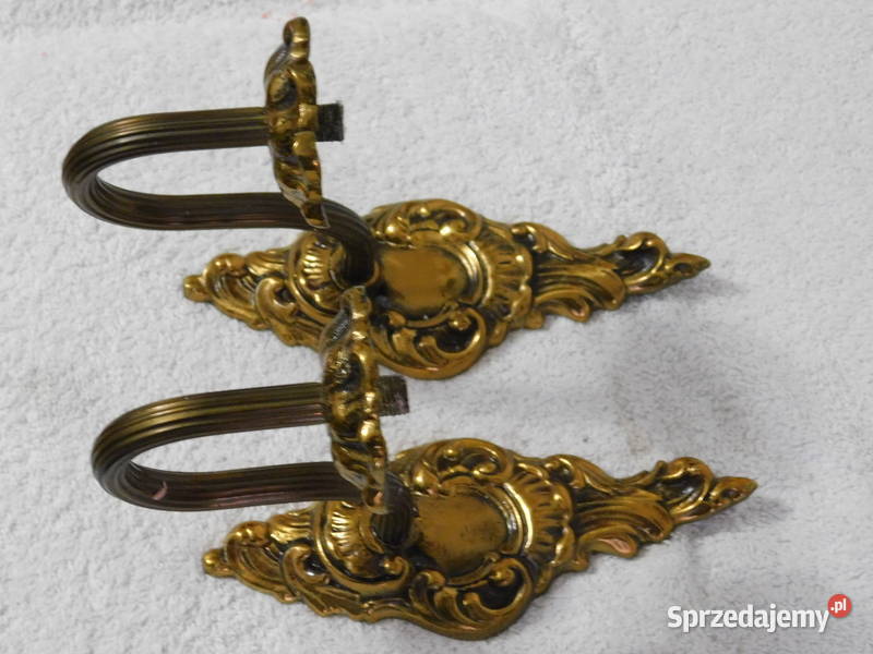 Świeczniki kinkiety mosiężne na ścianę 2 346 Szczecin