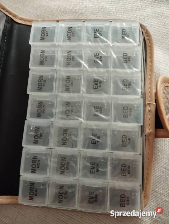 Pojemnik na tabletki na tydzień 4 razy dziennie Częstochowa