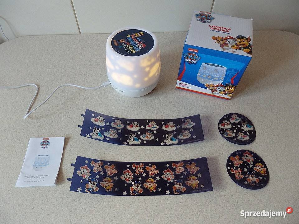 Lampka nocna z obrotowym projektorem z motywem Rzeszów