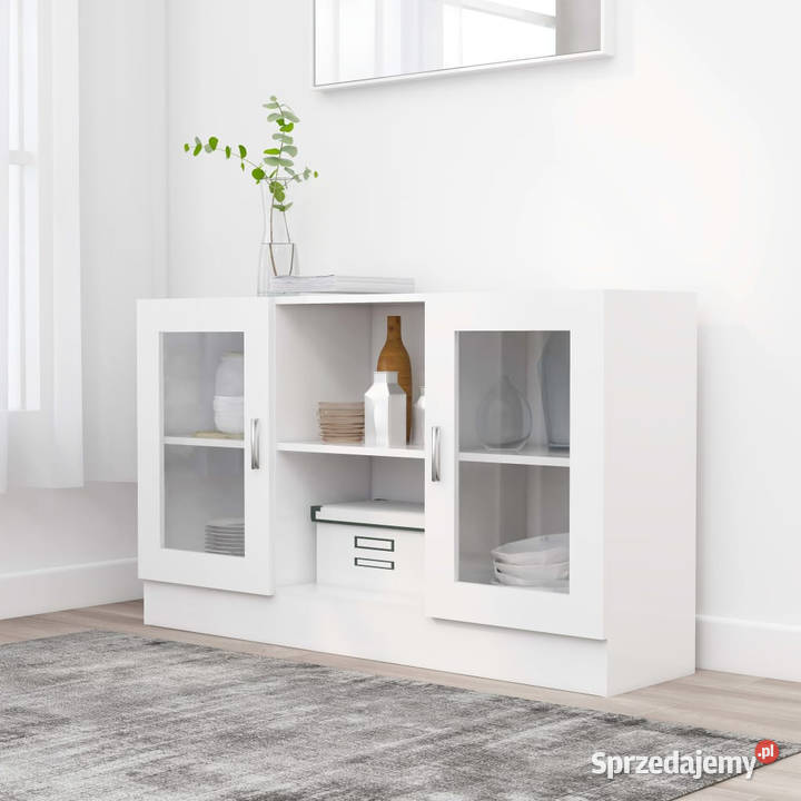 Witryna biała 120 x 305 x 70 płyta wiórowa Warszawa