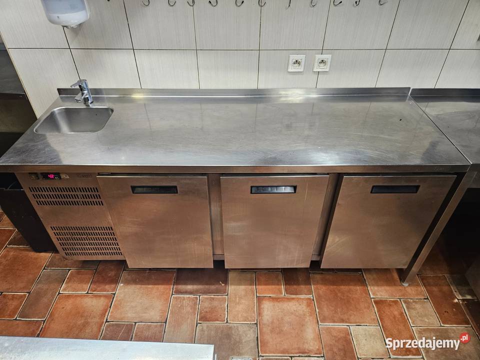 Stół chłodniczy 3 drzwiowy Dora Metal ze zlewem Pszczyna sprzedam