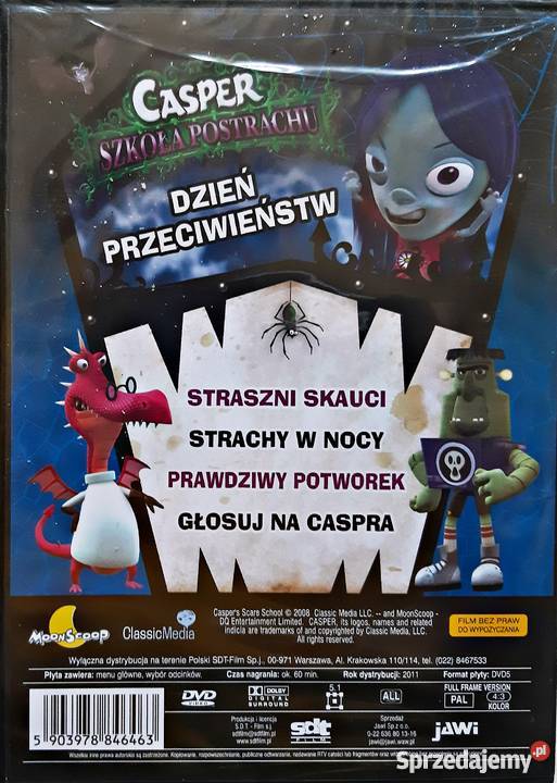 CASPER SZKOŁA POSTRACHU DZIEŃ PRZECIWIEŃSTW Kalisz sprzedam