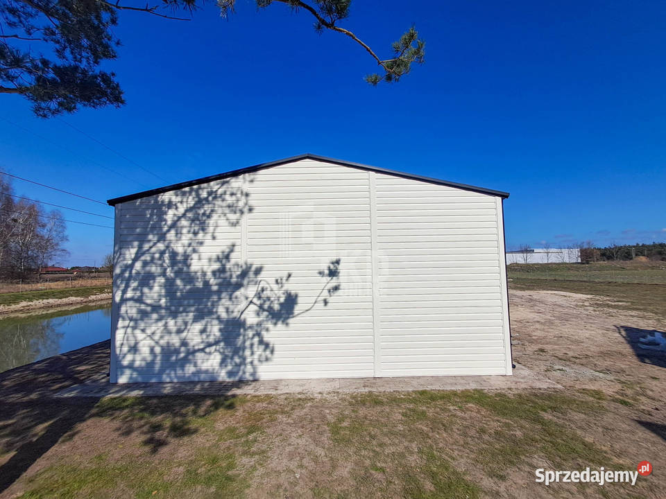 Hala 75x6m białybrama uchylna brama 4x okno 462zł/m2 Tczew