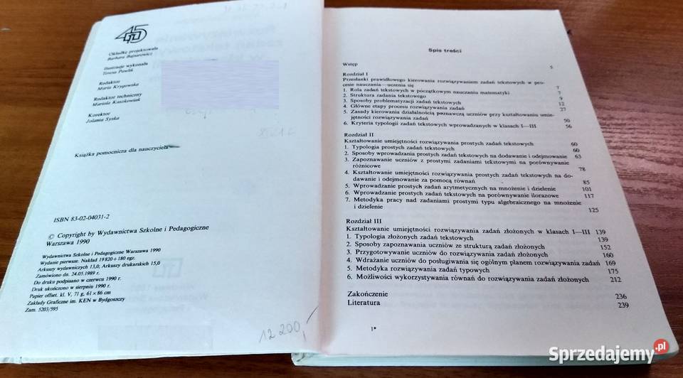 Rozwiązywanie zadań tekstowych w klasach IIII Gdańsk