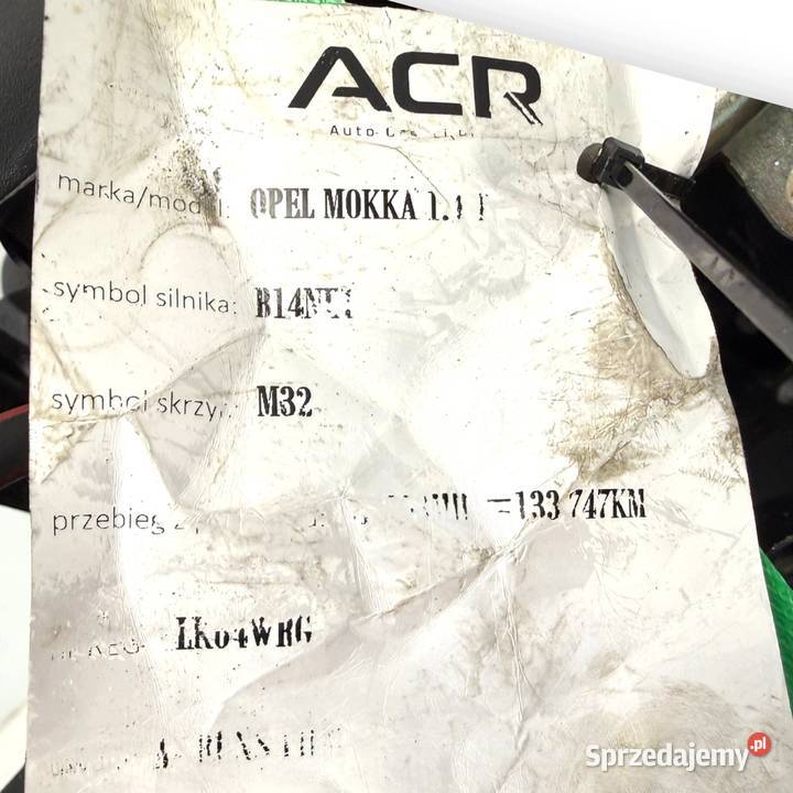 SILNIK B14NET Opel Astra J Insignia A Zafira C Chełm