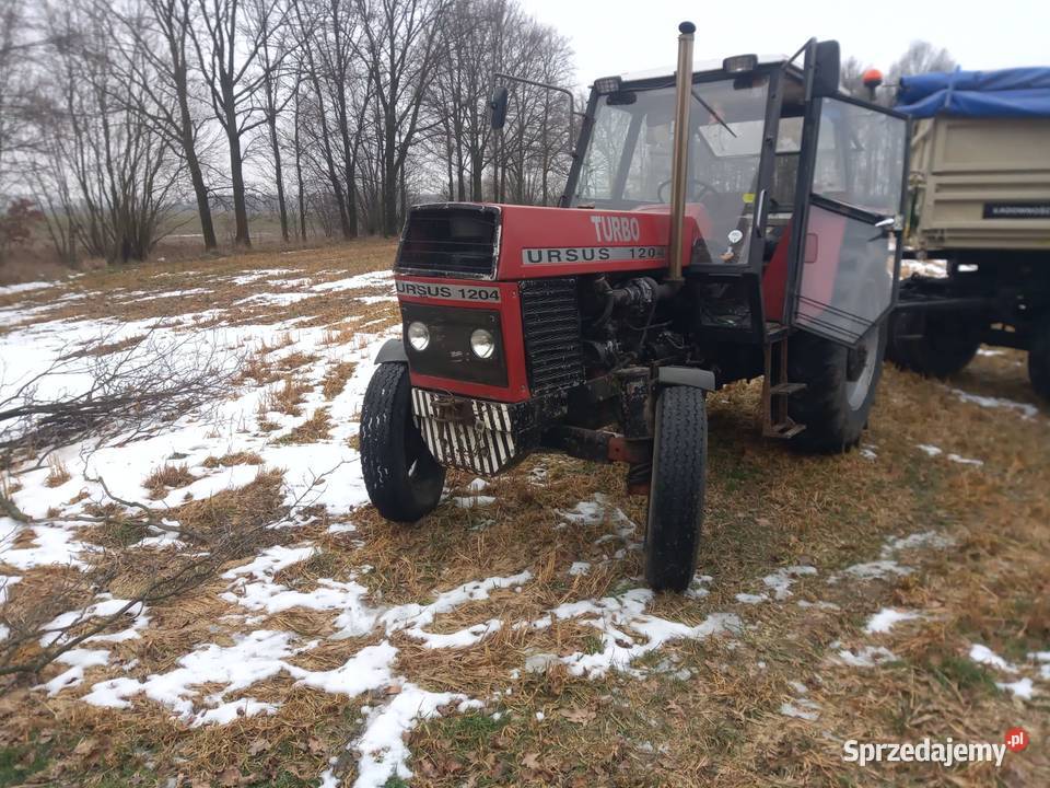 Przyczepa rolnicza Brandys BSS 1010 i ciągnik Bodzanowice