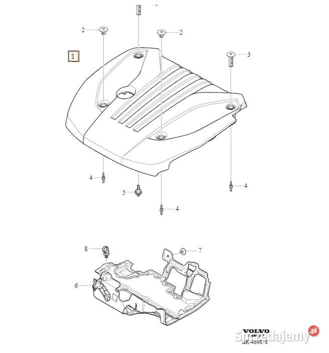 VOLVO S60 V60 S90 V90 XC60 XC90 gorna pokrywa Bielany Wrocławskie