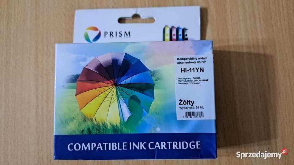 PRISM HP Tusz 11 C4838A Żółty 28ml lubuskie Zielona Góra