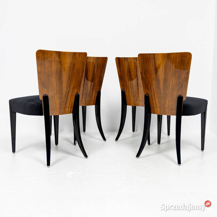 Komplet Czterech Krzeseł Proj Halabala Model Swarzędz