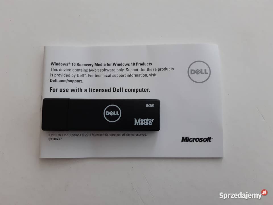 Dell Windows 10 Recovery Media 64-bit USB Wrocław ...