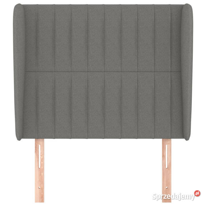 Zagłówek uszak ciemnoszary 83x23x118128 tkanina Warszawa