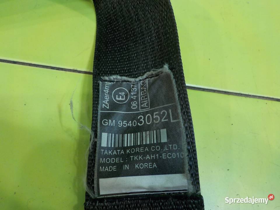 OPEL MOKKA A I 15r pas bezpieczenstwa lewy przod Pasy bezpieczeństwa Suków sprzedam