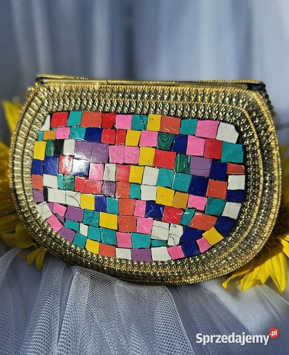 Torebka orientalna boho bohemian kopertówka Torby i torebki