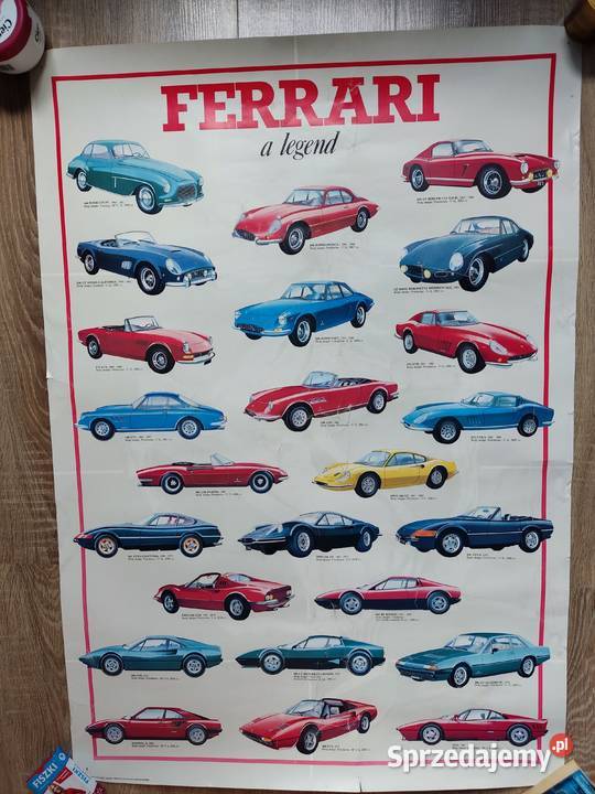 Plakat Ferrari a legend 68x98 Pozostałe Głuchołazy sprzedam