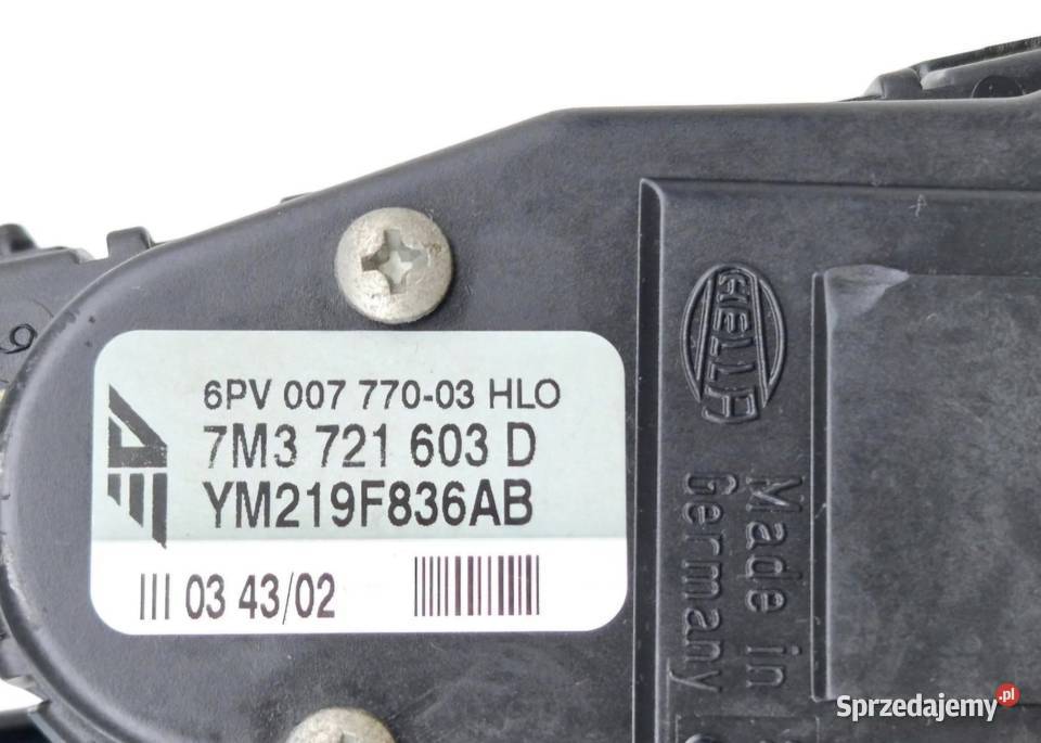 PEDAŁ POTENCJOMETR GAZU VW SHARAN I SEAT Działoszyce