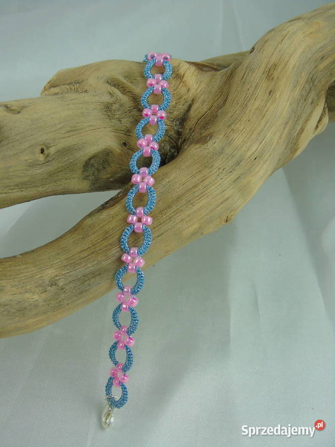 Bransoletka koronkowa Wiśniowa sprzedam