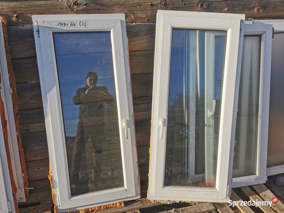 Okna plastikowe używane 4 sztuki lubelskie Białowola