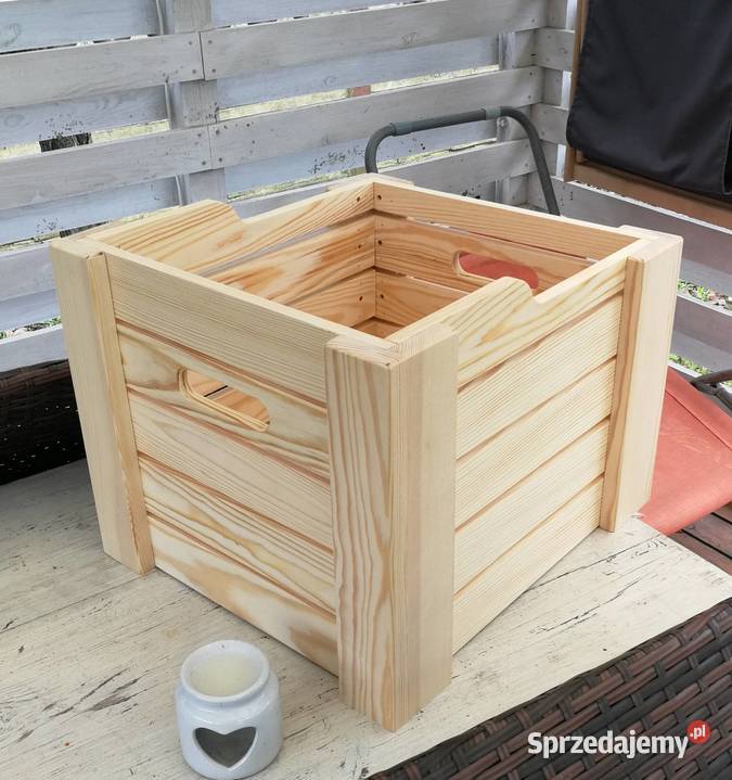 Skrzynka na winyle pojemnik na drewno donica Radków sprzedam