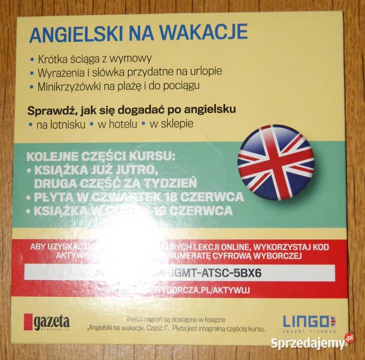 Angielski na wakacje 2 CD Parczew sprzedam