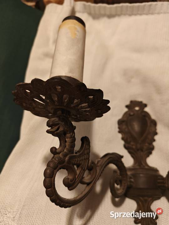 Kinkiet mosiądz śląskie Dąbrowa Górnicza