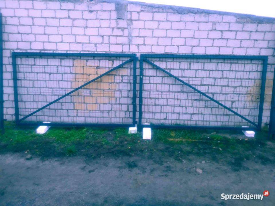 Brama panelowa dwuskrzydłowa 5 m dostępna ręki Budownictwo i akcesoria wielkopolskie Wągrowiec