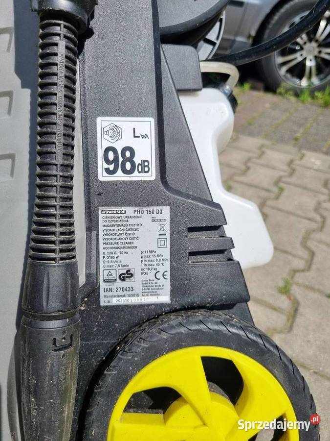 Myjka Ciśnieniowa Parkside PHD 150 D3 Nie Myjki ciśnieniowe małopolskie Skawina